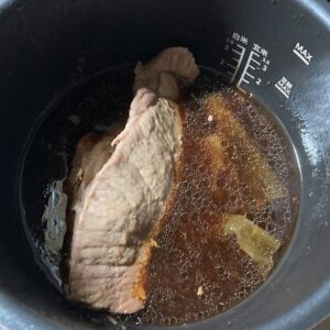 電気圧力鍋で仕込んだ煮豚