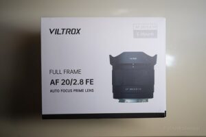 VILTROX 20mm F2.8 開封前