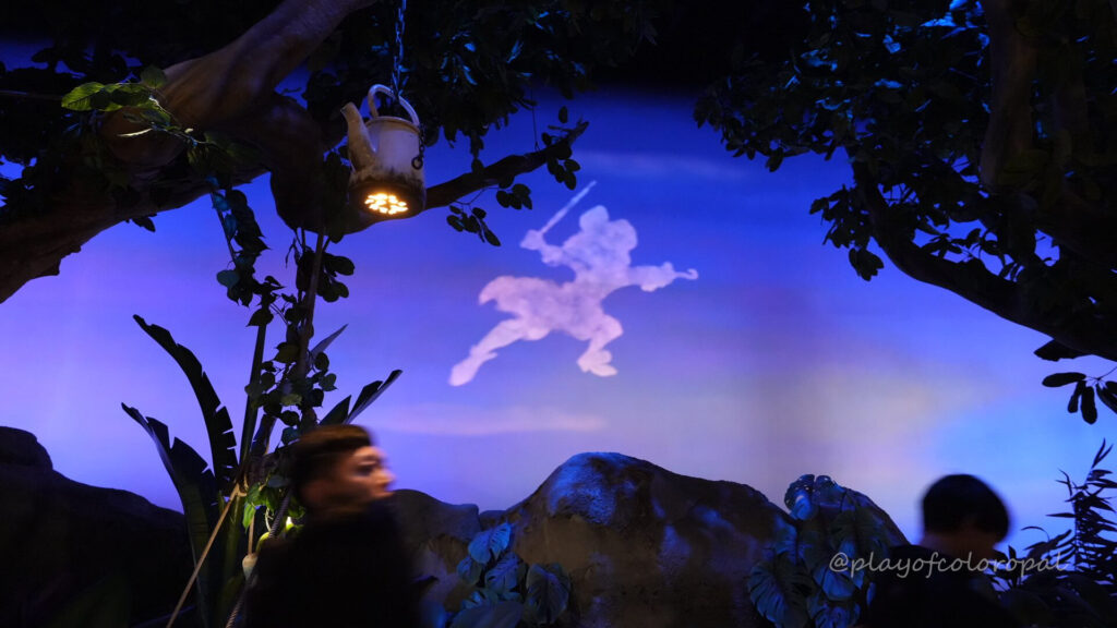 ピーターパンのQライン、動く雲